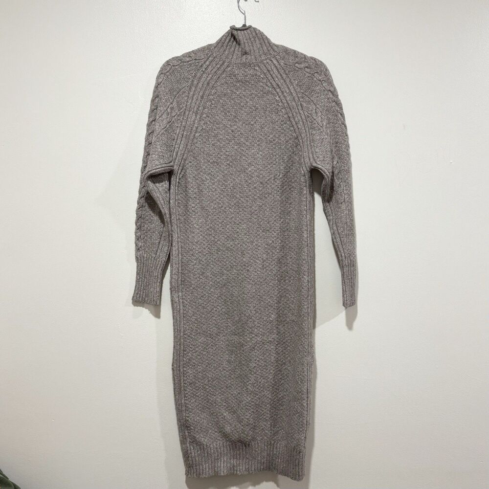 Universal Thread Mockneck Gray Brown Sweater Dress Size XSMALL - Picture 3 of 4